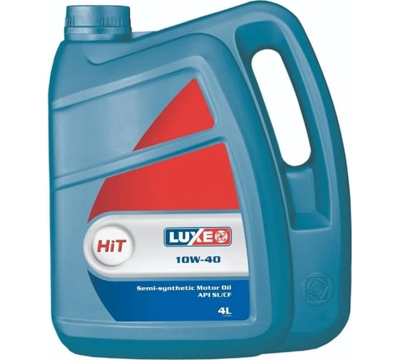Изображение товара Моторное масло LUXE HIT полусинтетическое, 10W40, SL/CF, 4 л 121