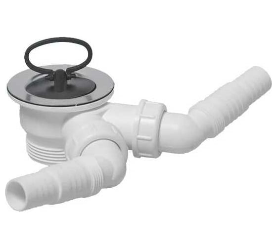 Изображение товара Выпуск для сифона McAlpine ф40-70 мм, с двумя носиками MRSKW2-WM