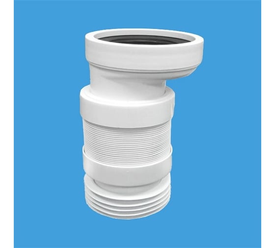 Изображение товара Гофра для унитаза McAlpine с 20 мм смещением, длина от 23.5 до 33 см MRWC-F4R