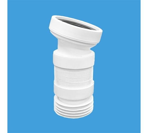 Изображение товара Гофра для унитаза McAlpine под углом 14 градусов, длина от 26 до 36.5 см MRWC-F10R