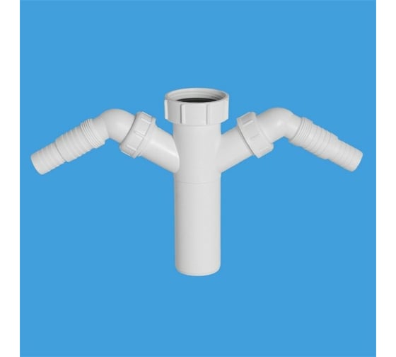 Изображение товара Носик для сифона McAlpine двойной, ф40 TEE4