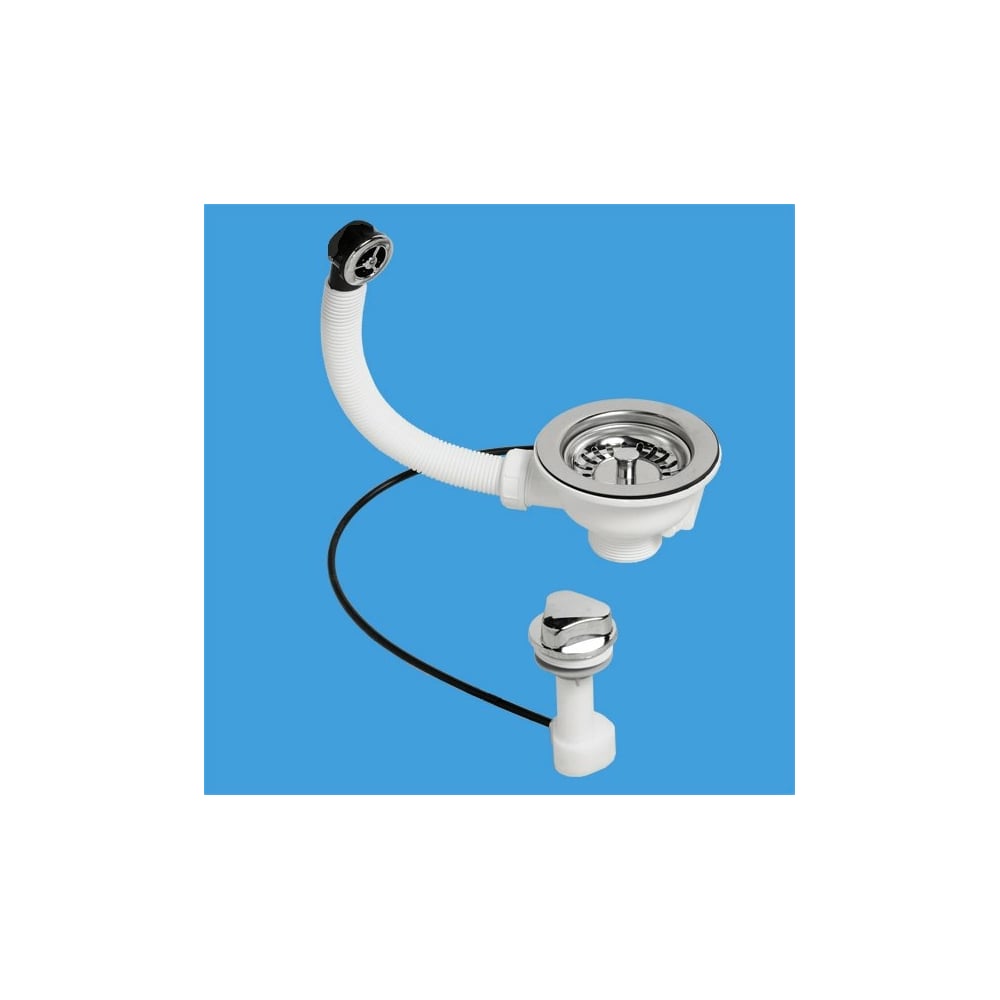 Изображение товара Перелив McAlpine с автоматическими решетками-пробками ф40-113 OF2PUS113S