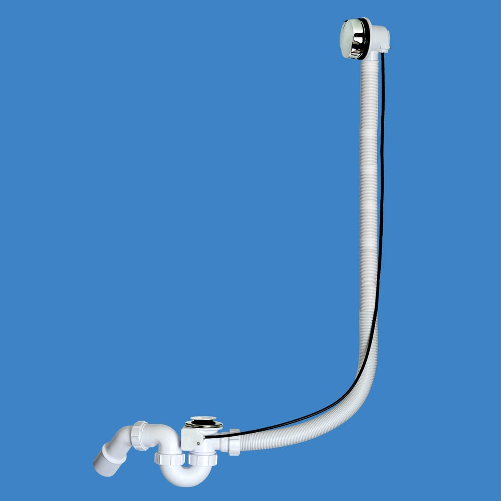 Изображение товара Полуавтомат McAlpine пластиковый, с коленом, Lтросика1000 мм, цвет хром MRB2CB2-PB