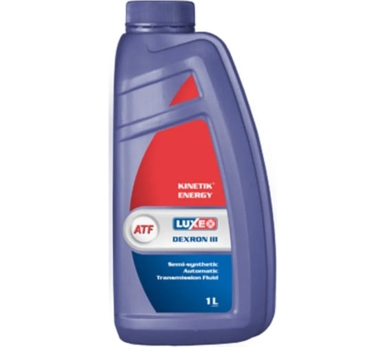Изображение товара Трансмиссионное масло LUXE Kinetik Energy ATF Dexron III, полусинтетическое, 1 л 565