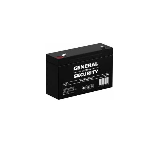Изображение товара Аккумулятор для ИБП General Security GSL12-6 6В, 12 Ач УТ-00000523