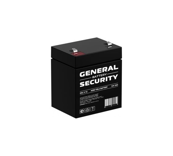 Изображение товара Аккумулятор для ИБП General Security GSL5-12 12В, 5 Ач УТ-00000528