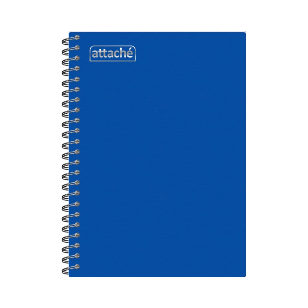 Изображение товара Бизнес-тетрадь Attache Plastic А5-, 96 листов, гребень, пластиковая обложка, клетка, синий 1516762