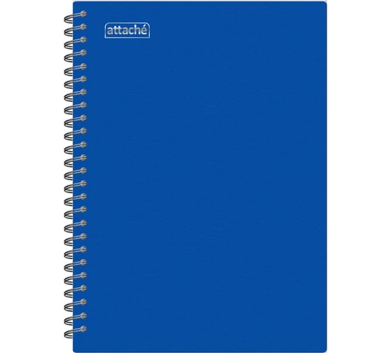 Изображение товара Бизнес-тетрадь Attache Plastic А4, 120 листов, гребень, пластиковая обложка, клетка, синий 1516761