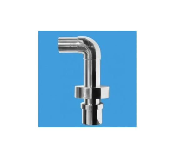 Изображение товара Установочный комплект McAlpine из латуни: отвод на 90 град. Дн=40 мм отражатель, хром P-CPB-4050KIT