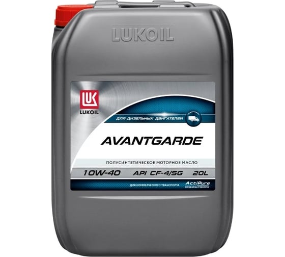 Изображение товара Моторное масло Лукойл АВАНГАРД полусинтетическое, SAE 10W-40, API CF-4/SG, 20 л 3608719