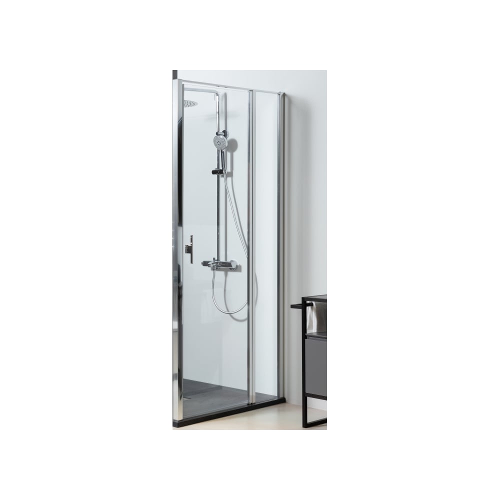 Изображение товара Душевая дверь ALLEN BRAU PRIORITY Optiwhite Easyclean хром 1010 мм