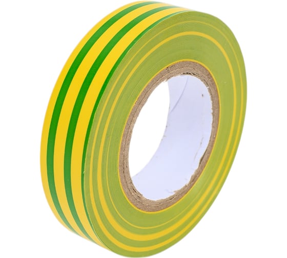 Изображение товара Изолента Netlink 19мм х 25м желто-зеленая 5 шт/уп УТ000002095