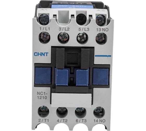 Изображение товара Контактор CHINT NC1-1210 12А 24В/АС3 1НО 50Гц (R) 221364