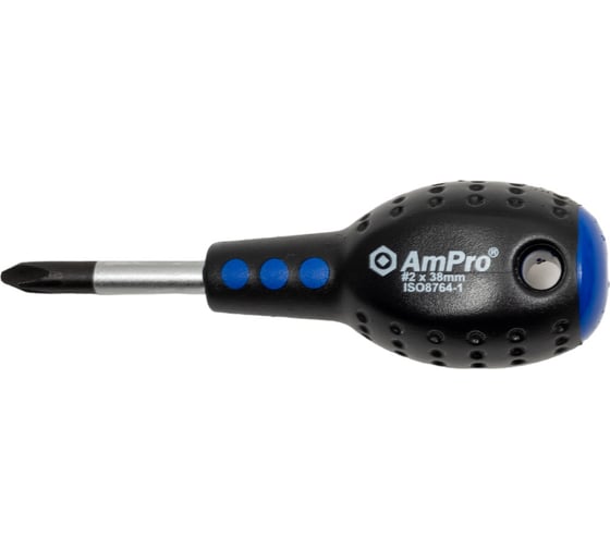 Изображение товара Крестовая отвертка AmPro короткая, PH2x38 мм T32029