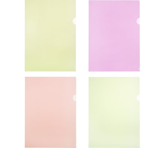 Изображение товара Папка-уголок Attache Neon А4 180 мкм 8 шт в упаковке оранжевый, желтый, салатовый, розовый 1466524