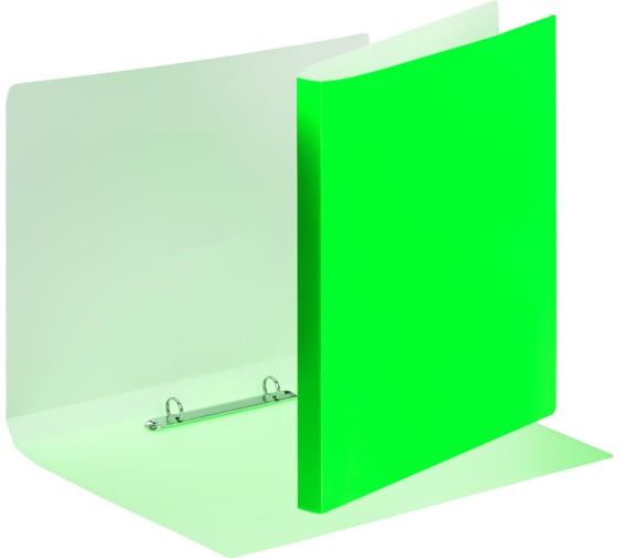 Изображение товара Папка Attache Neon на 2-х кольцах А4 18 мм, плотность 500 мкм, салатовый 1466528