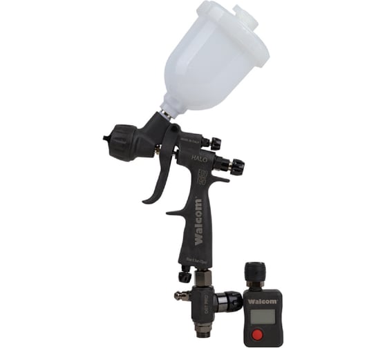 Изображение товара Миникраскопульт WALCOM EGO CARBONIO НTE/HALO, сопло 1.2 мм, 2 верхних бачка 0,075 и 0,18 л 703012