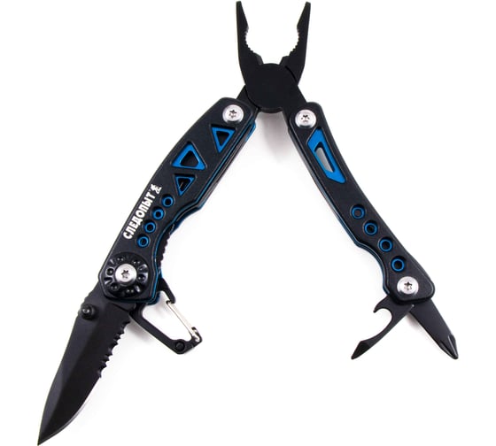 Изображение товара Мультитул-плоскогубцы Следопыт STALKER, 78x36x20 мм, 7 предметов, в чехле PF-MT-25