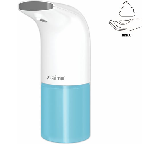 Изображение товара Дозатор для мыла-пены LAIMA сенсорный, настольный, наливной, 0,3 л, ABS-пластик, белый X-5507F 607324
