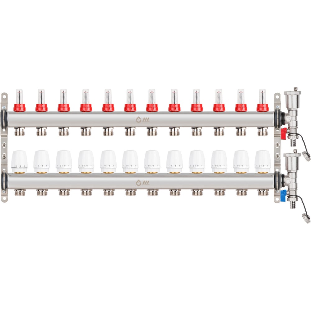 Изображение товара Коллекторная группа AV Engineering AVE136 12 выходов из нержавеющей стали