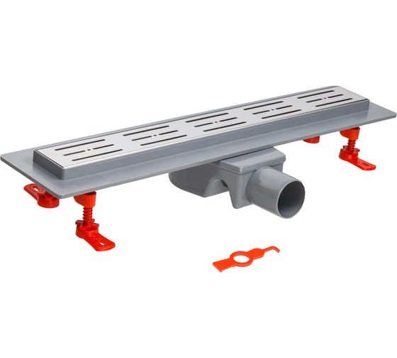 Изображение товара Водоотводящий желоб AV Engineering с поворотным выпуском D50 65x500 мм AVE5016550