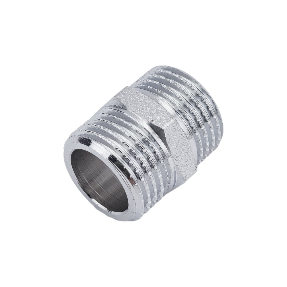 Изображение товара Латунный ниппель AV Engineering наружная-наружная 1/2 хром AVE303004