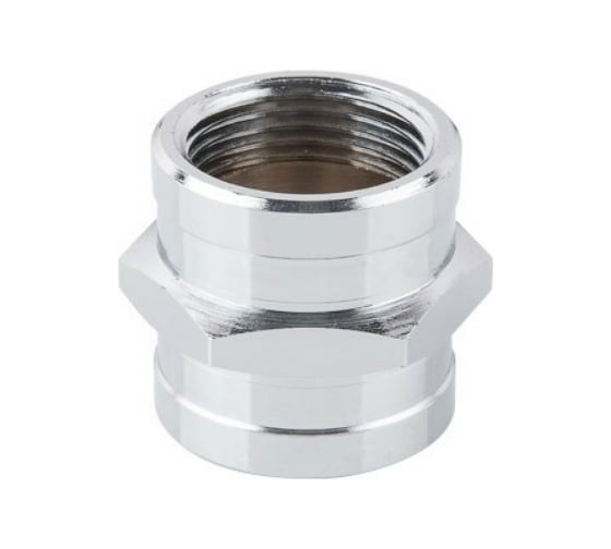 Изображение товара Латунная муфта AV Engineering внутренняя-внутренняя 1 хром AVE302006