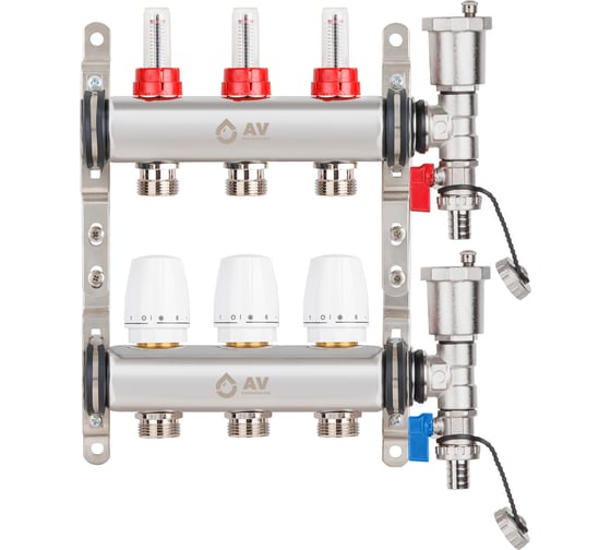 Изображение товара Коллекторная группа AV Engineering AVE136 3 выхода AVE13600103