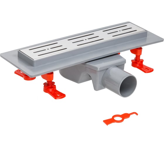 Изображение товара Водоотводящий желоб AV Engineering с поворотным выпуском D50 65x300 мм AVE5016530