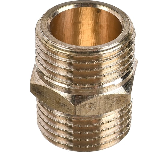 Изображение товара Латунный ниппель AV Engineering наружная-наружная 1/2 AVE303001