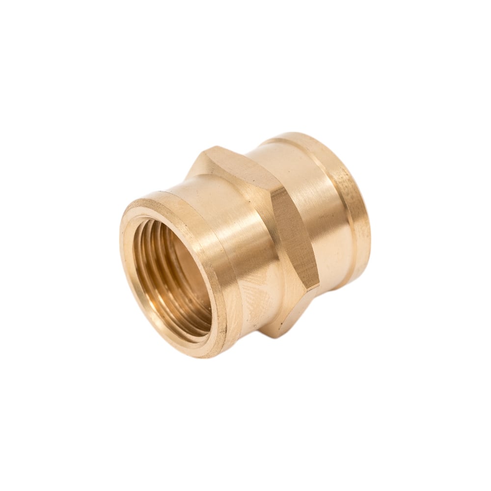 Изображение товара Латунная муфта AV Engineering внутренняя 1/2 для труб водопровода и отопления
