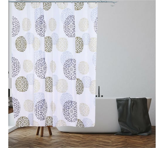 Изображение товара Шторка для ванной PERFECTO LINEA Harmony 180x180 см, блики 36-118017