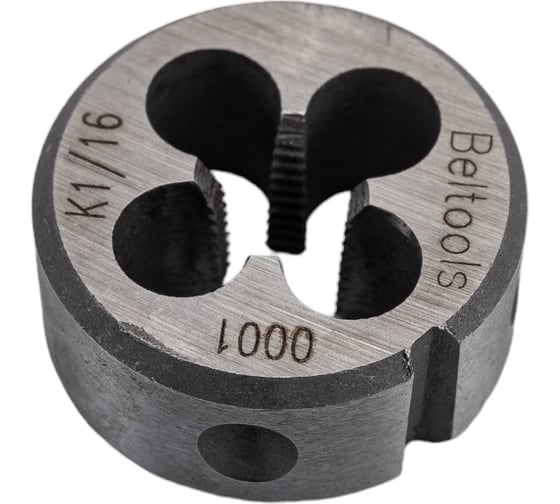 Изображение товара Плашка коническая К1/16 (NPT) 27Н D=25 мм dнар.резьбы=8,4 Beltools ri.127.30