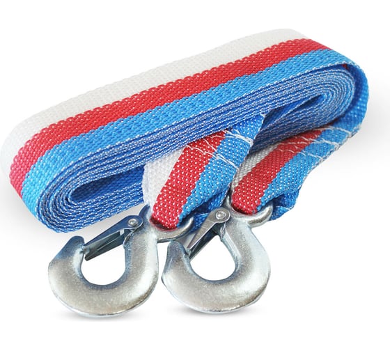 Изображение товара Буксировочный трос ООО ТПК Сигма 5 тонн, с 2-мя крюками, пакет Т19