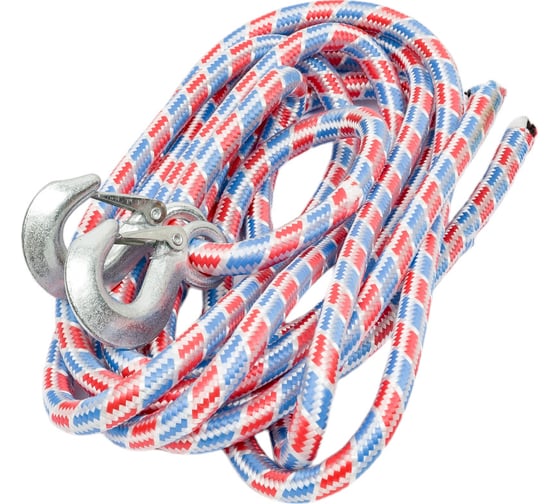 Изображение товара Буксировочный трос ООО ТПК Сигма веревочный, 4.5 тонны, 2 крюка, пакет В27