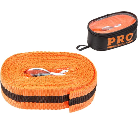 Изображение товара Буксировочный трос STARTUL с крюками 5т, 4.5м PRO-9040