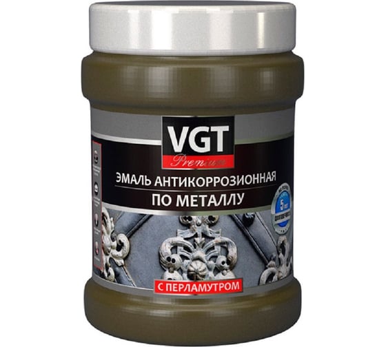 Изображение товара Эмаль по металлу VGT ВД-АК-1179 Профи антикоррозионная с перламутровым пигментом латунь 0,23 кг 11607748