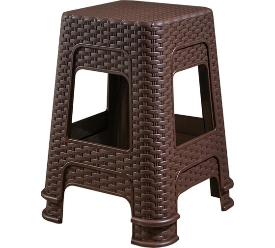 Изображение товара Табурет Violet Ротанг высота 45 см, коричневый, 2 шт. N-Tab/2-2202-01
