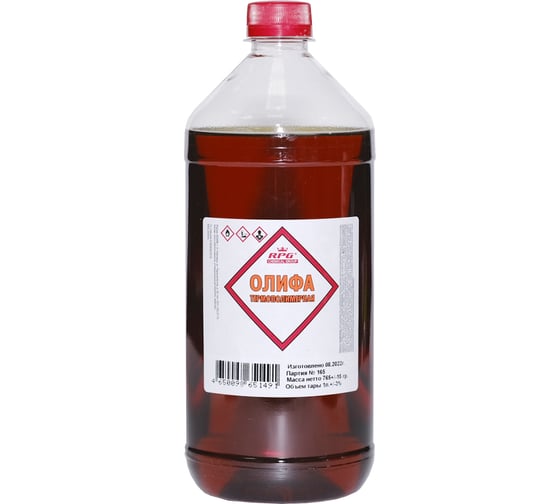 Изображение товара Олифа термополимерная RPG ПЭТ 1л 4650098651491