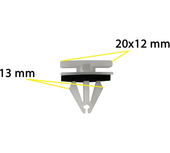 Изображение товара Автокрепеж для Ford/GM 10 шт W715201S300 КрепАвто 1624