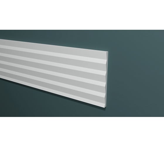 Изображение товара Панель стеновая "Грани" ударопрочная, влагостойкая, под покраску Decor-Dizayn 150x10x3000 мм DD903 (3m)