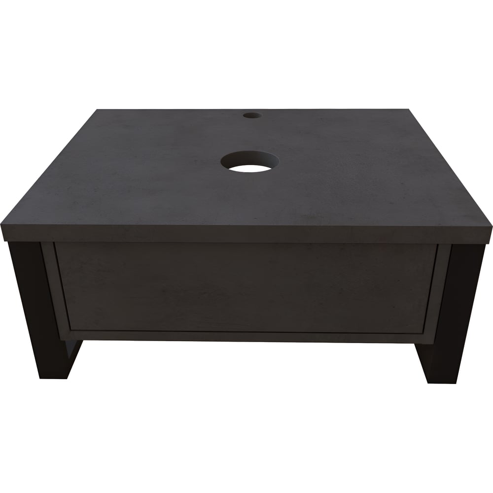 Изображение товара Тумба под раковину в ванную 60 см GRUNGE LOFT бетон темно-серый