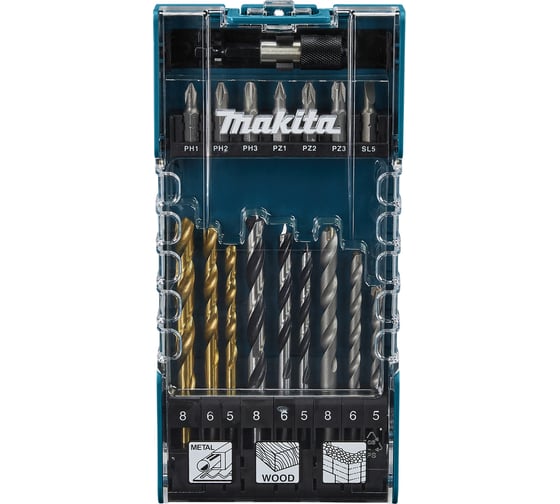 Изображение товара Набор сверл и бит 17 шт Makita D-74887