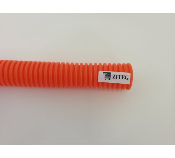 Изображение товара Гофрированная труба ПНД ZITEG D32мм 31/27 цвет оранжевый 50м 7930108870843