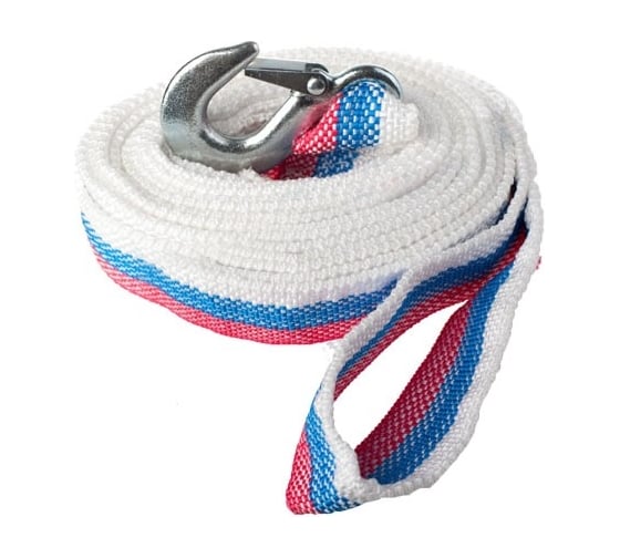 Изображение товара Буксировочный трос ООО ТПК Сигма 10 тонн, крюк-петля, пакет Т120