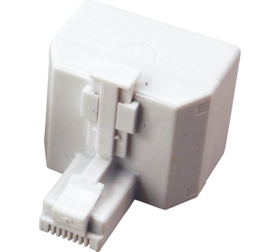 Изображение товара Компьютерный двойник REXANT RJ-45(8P-8C) штекер - 2 гнезда 03-0102