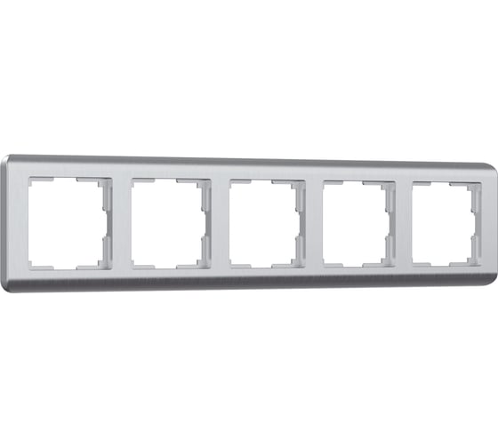 Изображение товара Рамка на 5 постов WERKEL W0052106 Stream серебряный a051272