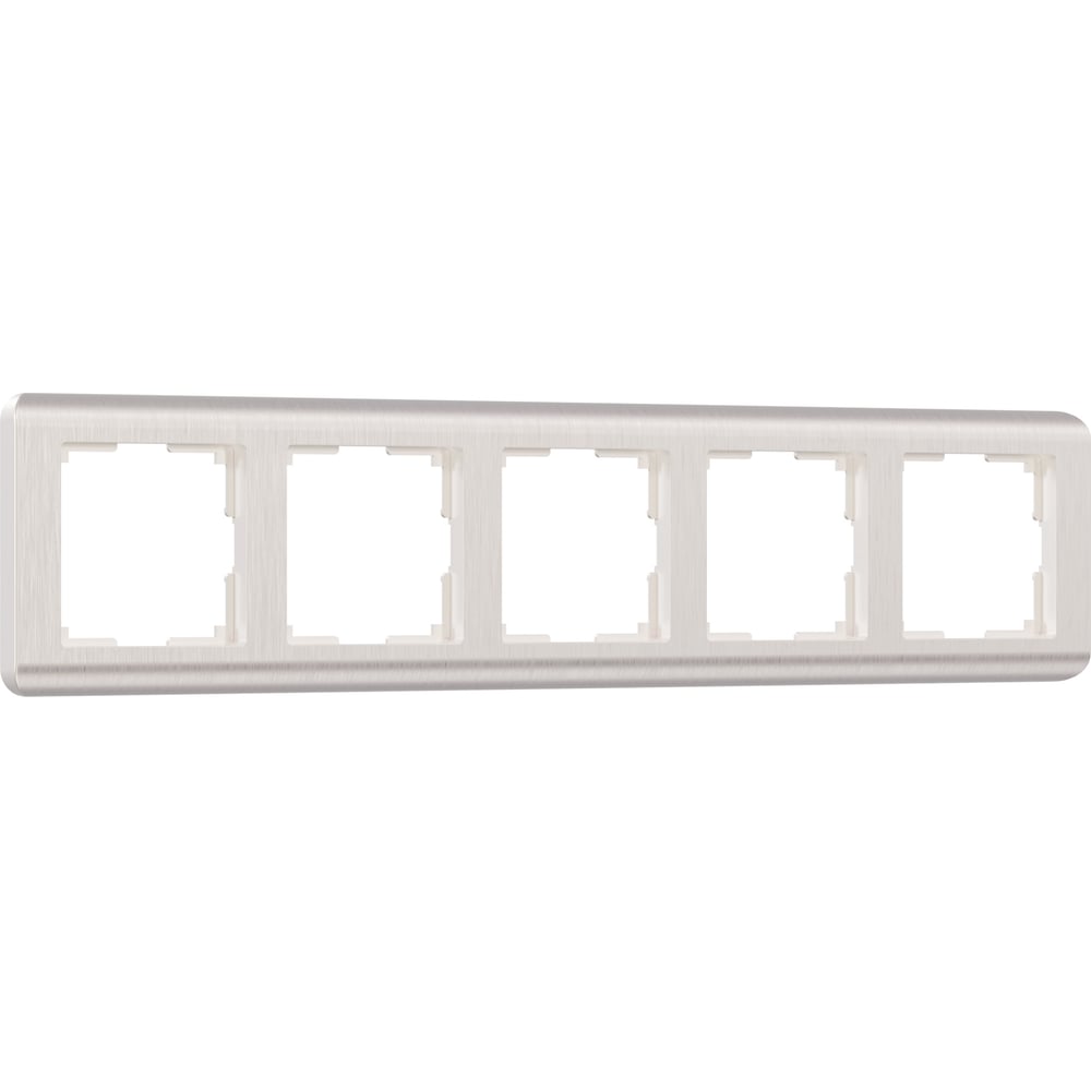 Изображение товара Рамка на 5 постов WERKEL Stream перламутровая IP20 компактная и прочная
