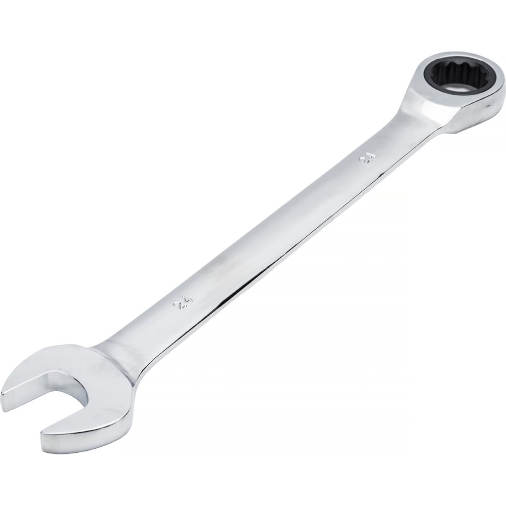 Изображение товара Ключ с трещоткой 24 мм CrV полупрофессиональный надежный инструмент