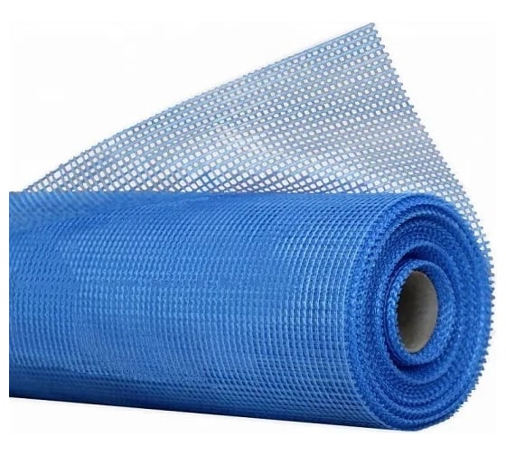 Изображение товара Стеклотканевая фасадная сетка PROFFIT ProFit 160 гр., синяя, ячейка 5x5 , 1x50 м 112